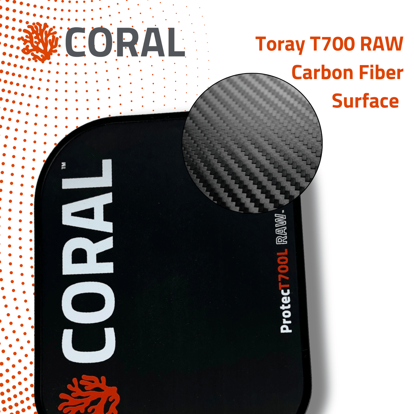 Raw Carbon Fiber Pickleball Paddle – USAPA Approved TORAY T700 with Neoprene Cover